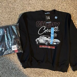 Black Chevy Corvette Sting Ray Sweater